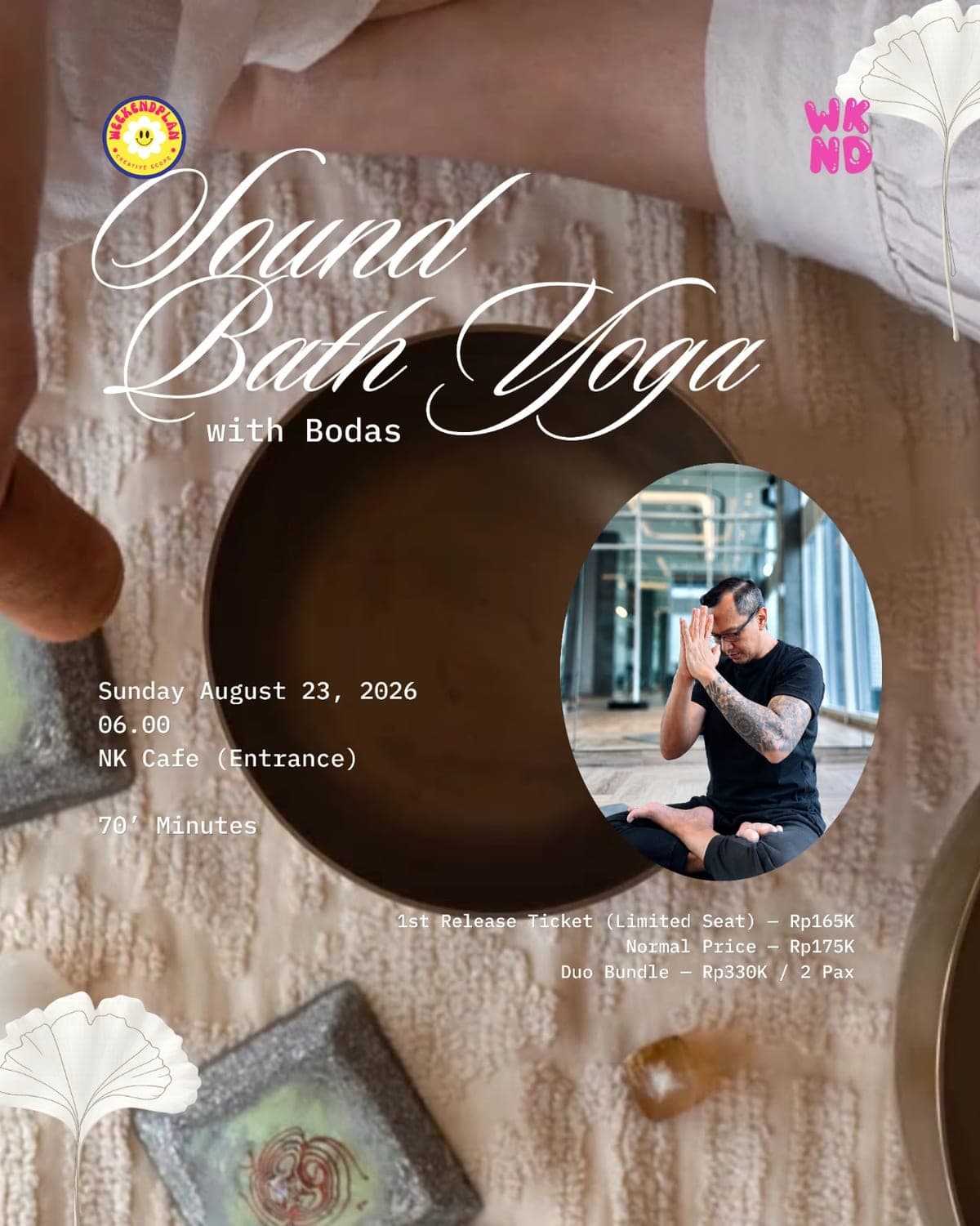 Poster: Yoga Weekend Festival: Sound Bath Yoga with Bodas